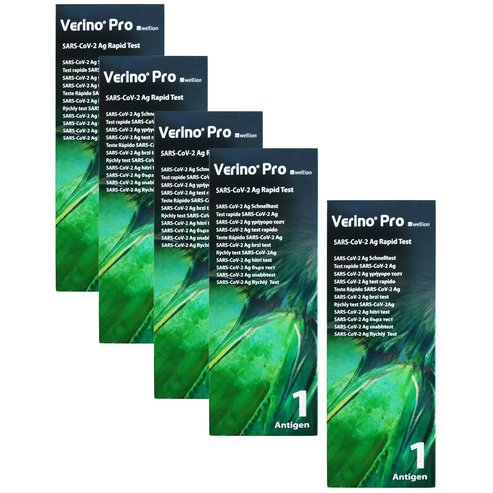 Wellion PROMO PACK Verino Pro Sars 2019-nCov Antigen Rapid Self Test 5 бр