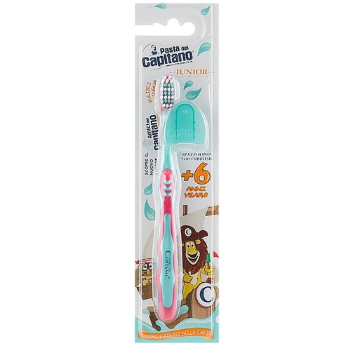 Pasta Del Capitano Junior Soft Toothbrush 6+ Years 1 брой - Червен