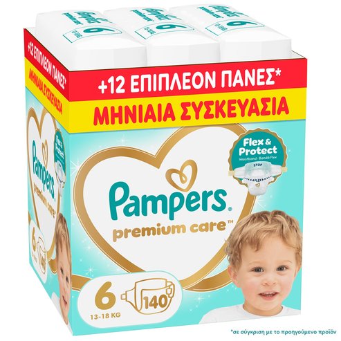 Pampers Premium Care Monthly Pack No6 (13-18kg) 140 Броя