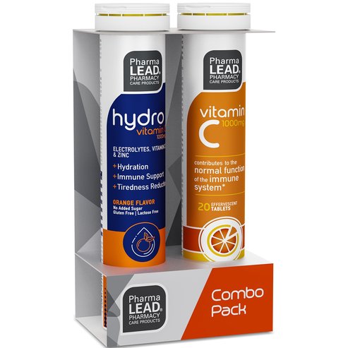 Pharmalead Promo Hydro Vitamin C 1000mg Orange 20 Effer.tabs & Подарък Vitamin C 1000mg Orange 20 Effer.tabs