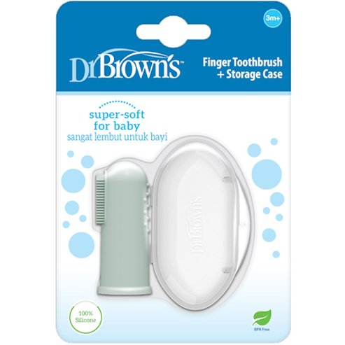 Dr. Brown\'s Finger Toothbrush 3m+, 1 бр