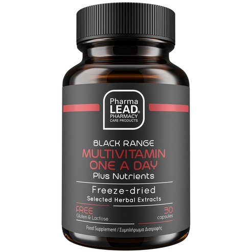 Pharmalead Black Range Multivitamin One A Day Plus Nutrients Хранителна добавка с витамини, минерали, билкови екстракти за енергия, тонизиране & укрепване на организма 30caps