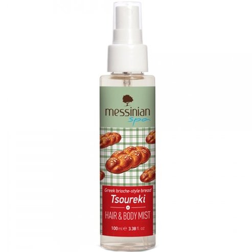 Messinian Spa Tsoureki Hair & Body Mist Хидратиращ спрей за тяло и коса с празничен аромат на Цуреки 100ml