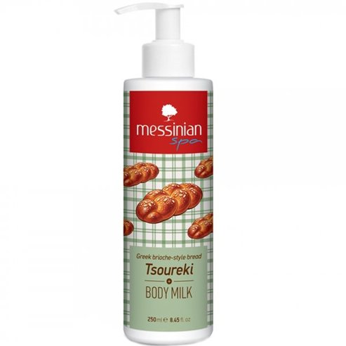 Messinian Spa Tsoureki Body Milk Хидратиращ лосион за тяло с празничен аромат на Цуреки, с помпа 250ml