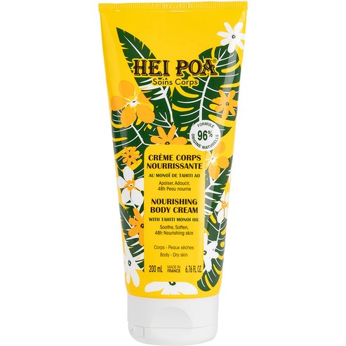 Hei Poa Nourishing Body Cream Monoi Подхранващ, хидратиращ крем за тяло с масло Monoi, идеален за суха кожа 200ml