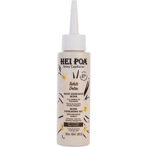 Hei Poa Tahiti Detox Exfoliating Gel Ексфолиращ гел за скалпа, за детоксикация и дълбоко почистване за всички типове коса с великолепен аромат на полинезийска ванилия 100ml