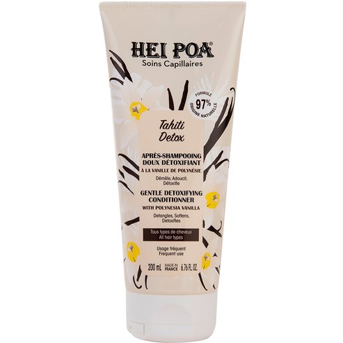 Hei Poa Tahiti Detox Gentle Detoxifying Conditionner Изключително нежен балсам за коса, за детоксикация & хидратация за всеки тип коса с прекрасен аромат на полинезийска ванилия 200ml