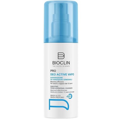 Bioclin Pro Deo Active Vapo 48h Spray Дезодорант спрей за справяне с интензивното изпотяване, причинено от хормонални промени 100ml