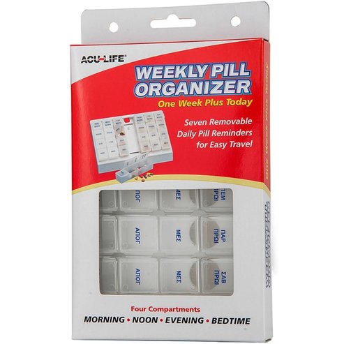 Acu-Life Weekly Pill Organizer 128SPW 1 бр