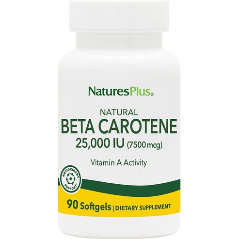 Natures Plus Natural Beta Carotene 25000IU 90 Softgels