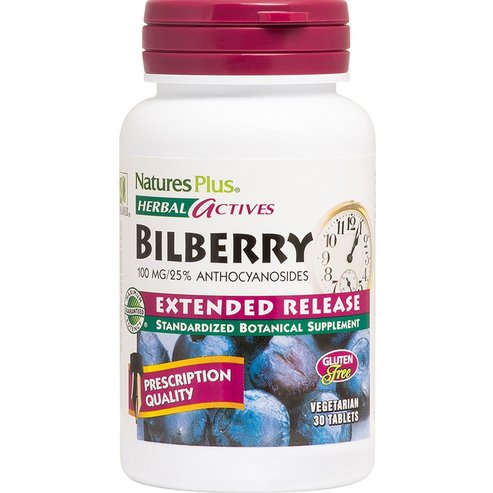 Natures Plus Bilberry 100mg 30tabs