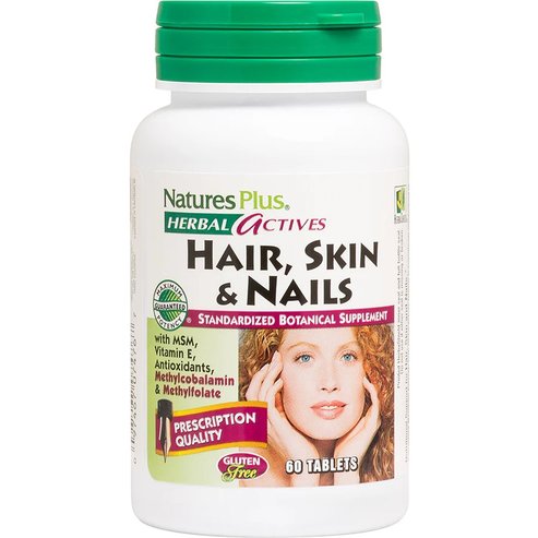 Natures Plus Herbal Actives Hair, Skin & Nails 60tabs