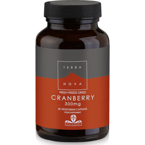 Terranova Cranberry 300mg Органични боровинки за здравословен пикочен тракт 50caps