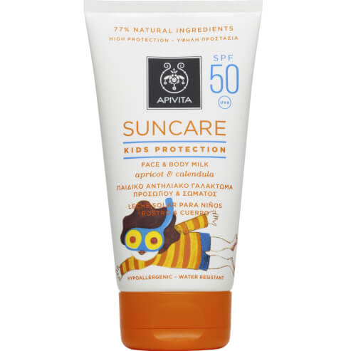 Apivita Слънцезащитна грижа за деца Spf50 Лосион с много висока защита за лице и тяло 150ml
