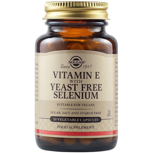 Solgar Vitamin E with Yeast Free Selenium 50veg.caps