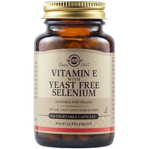 Solgar Vitamin E with Yeast Free Selenium 100veg.caps