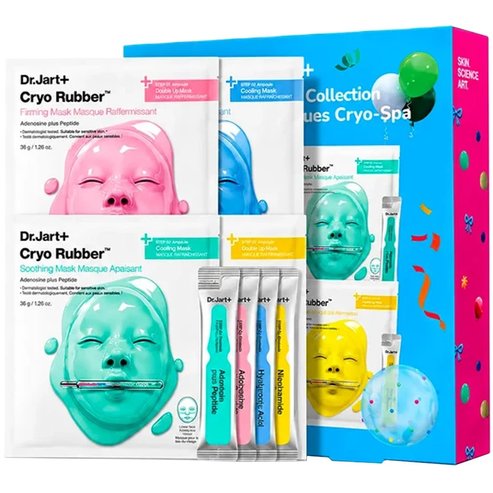 Dr.Jart+ Promo Cryo Rubber Boosts Glowy Hydration Moisturizing Mask Kit 1 брой & Firming Moisture Mask Kit 1 брой & Soothing Mask Kit 1 брой & Brightening Mask Kit 1 брой