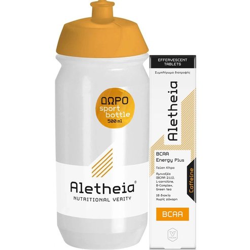Vican Promo Aletheia BCAA Energy Plus с кофеин 18 ефервесцентни таблетки & Подарък Sport Bottle 500ml 1 брой