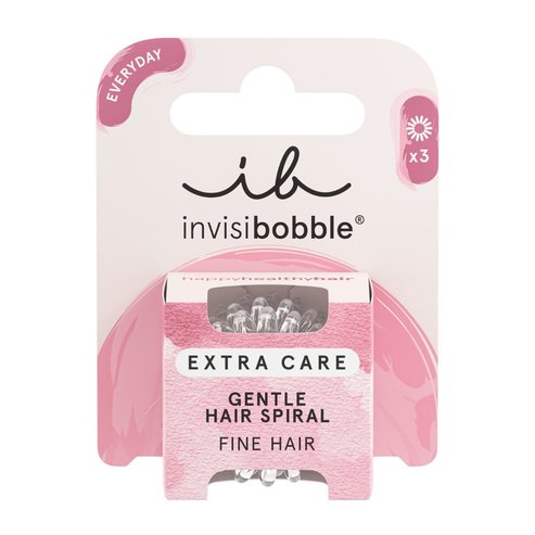 Invisibobble Everyday Hair Spiral Extra Care Crystal Clear 3 бр