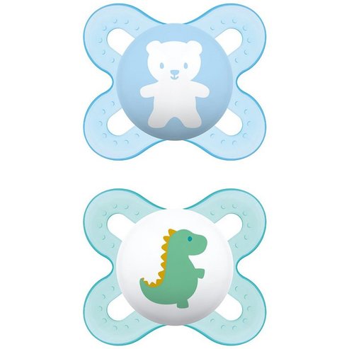 Mam Start Silicone Soother 0-2m 2 бр., код 125S - син / тюркоаз
