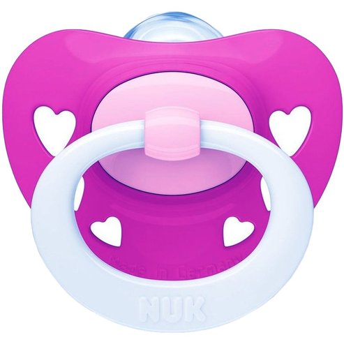 Nuk Signature Night Orthodontic Silicone Soother 6-18m 1 бр, Код 10736695 - фуксия