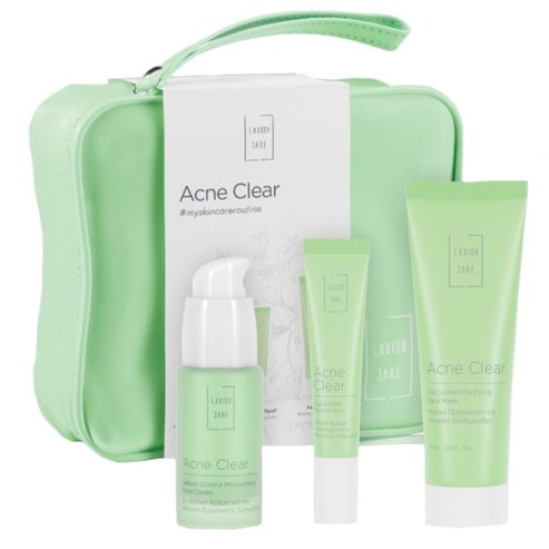 Lavish Care Promo Acne Clear Sebum Control Moisturising Face Cream 30ml & Rapid Relief Blemish Spot Gel 15ml & Oil Control Purifying Face Mask 75ml