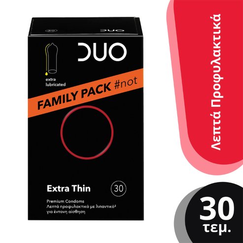 Duo Extra Thin Premium Condoms Value Pack 30 бр