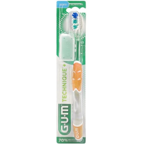Gum Technique+ Soft Toothbrush Small 1 брой, код 491 - оранжев