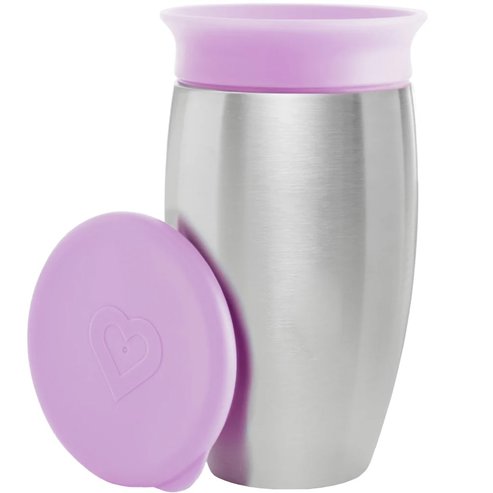 Munchkin Miracle 360 Stainless Steel Cup 12m+, 296ml - Лила