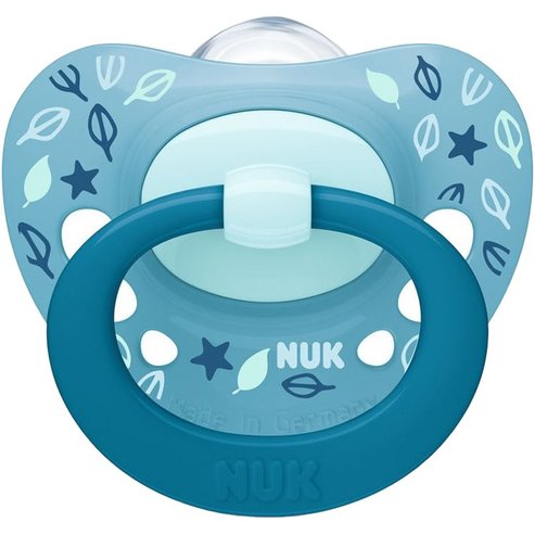 Nuk Signature Orthodontic Silicone Soother 18-36m 1 бр, Код 10.520.449 - светло синьо