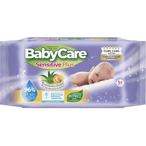 BabyCare Подарък Sensitive Plus Baby Wipes 54 бр