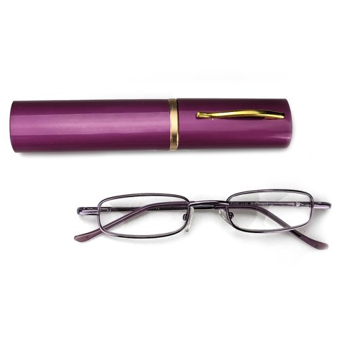 Eyelead Pocket Джобни очила за четене лилави, с метална рамка 1 брой, код P203