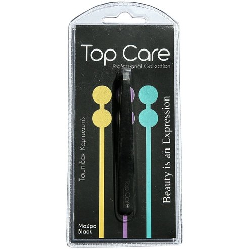 Top Care Tile Tweezers Curved 1 брой - черен