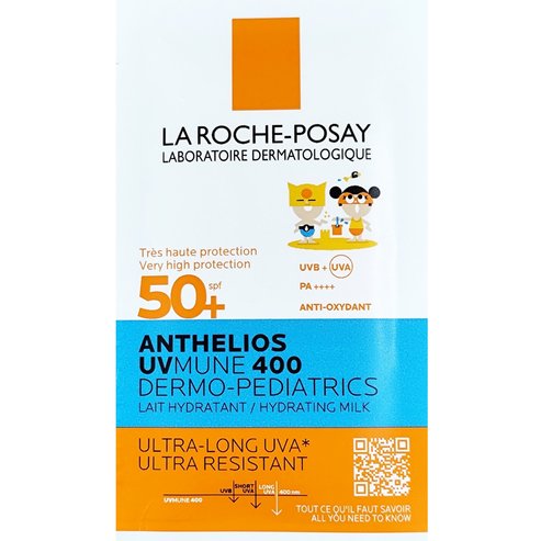 La Roche-Posay проба Anthelios UV Mune 400 Dermo-Pediatrics Hydrating Milk Spf50+, 7ml