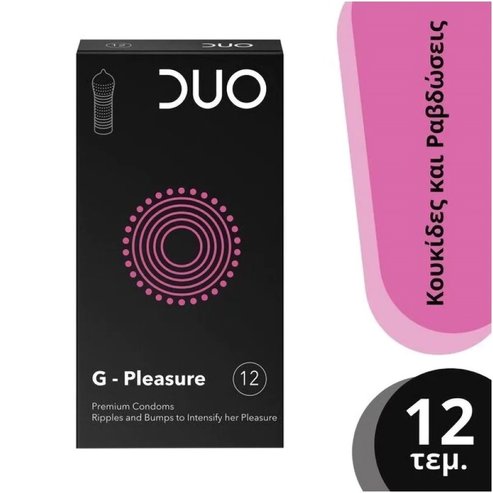 Duo G-Pleasure Strawberry Premium Condoms 12 бр