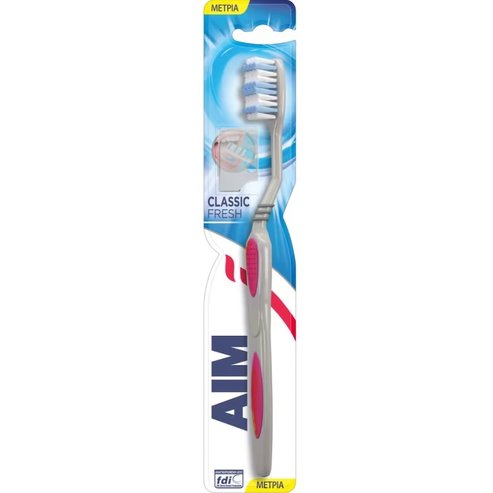 Aim Classic Fresh Medium Toothbrush Фуксия 1 бр