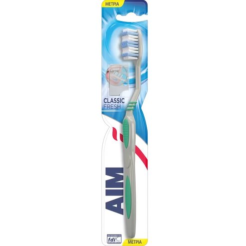 Aim Classic Fresh Medium Toothbrush Зелено 1 бр