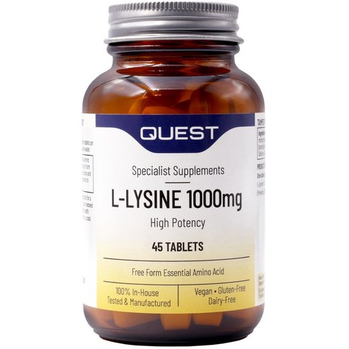 Quest L-Lysine 1000mg High Potency 45tabs