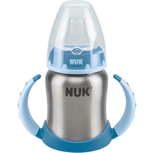 Nuk First Choice Learner Cup Синя тренировъчна бутилка от неръждаема стомана 6-18m 125ml