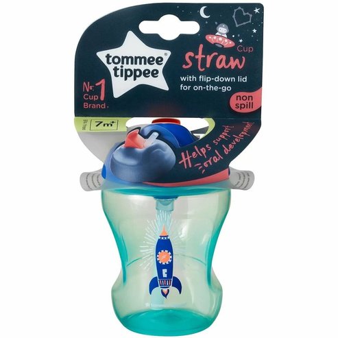 Tommee Tippee Straw Training Cup 7m+ Тюркоаз 230мл, Код 447155