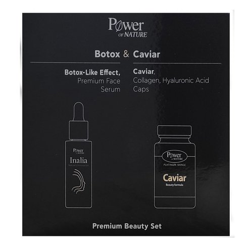 Inalia PROMO PACK Botox-Like Effect Premium Face Serum 30ml & Caviar Beauty Formula 20caps
