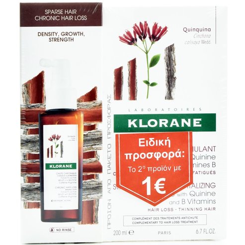 Klorane Promo Force Tri-Active Antichut Серум против косопад 100ml & Shampoo Quinine 200ml Το 2ο με 1€