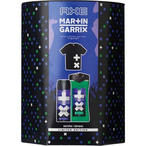 Axe Martin Garrix Limited Edition Set Ice Breaker Body & Hair Wash 250ml & Ice Breaker Body Spray 150ml & T-Shirt