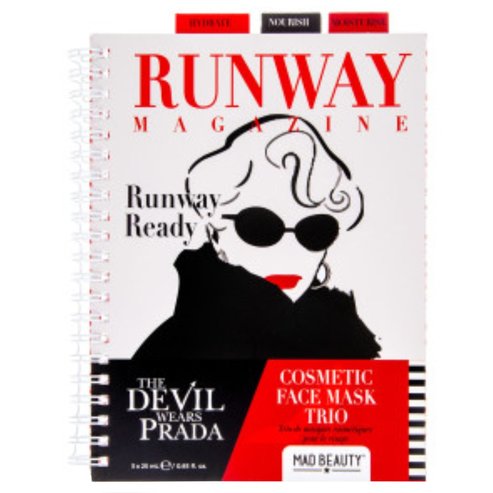Mad Beauty Promo The Devil Wears Prada Runway Ready Aloe Vera Moisturizing & Green Tea Nourishing & Rose Hydrating Sheet Masks 3 броя