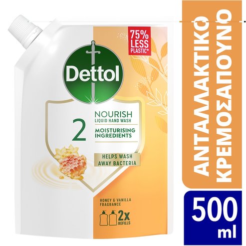 Dettol Honey & Vanilla Nourish Liquid Hand Wash 500ml