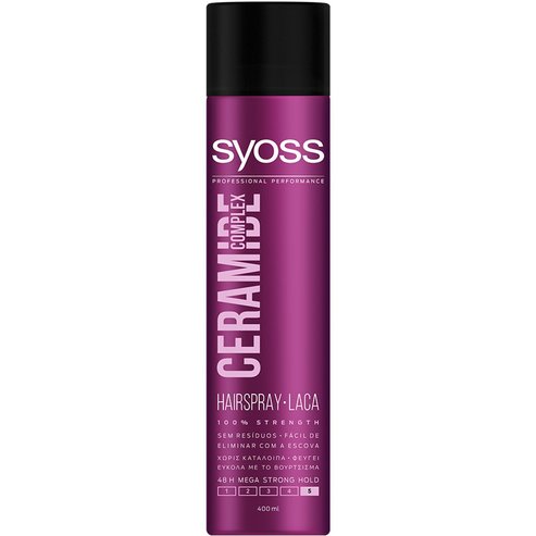 Syoss Hairspray Ceramide Професионално здраво задържане за лека коса и след четкане 400мл