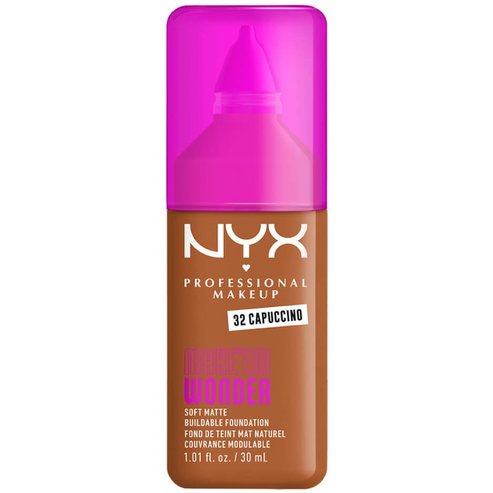 Nyx Professional Makeup Make\'em Wonder Soft Matte Buildable Foundation Хидратиращ & Нежен Матов Фон дьо тен за по-гладка, равномерна & сияйна кожа 30ml - 32 Cappuccino