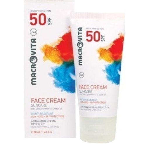 Macrovita Suncare Water Resistant Spf50 Face Cream 50ml