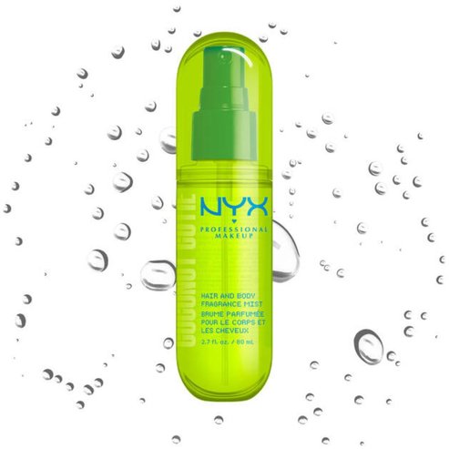 Nyx Professional Makeup Hair & Body Fragrance Mist Хидратиращ спрей за коса & тяло с аромат на кокос & праскова 80ml - Coconut Cutie