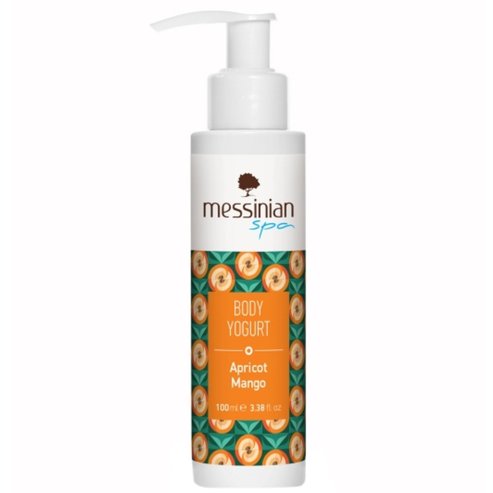 Messinian Spa Apricot & Mango Body Yogurt Хидратиращ & ревитализиращ лек йогурт за тяло за мекота & подхранване с плодов аромат на кайсия & манго 100ml